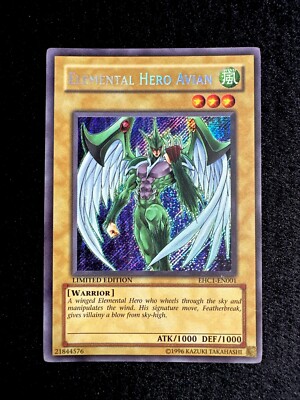 🔥YUGIOH • ELEMENTAL HERO AVIAN • SECRET RARE • EHC1-EN001 • LIMITED • VLP🔥-image