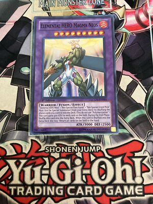 Elemental HERO Magma Neos Super Rare 1st Edition LCGX-EN064 Yugioh-image