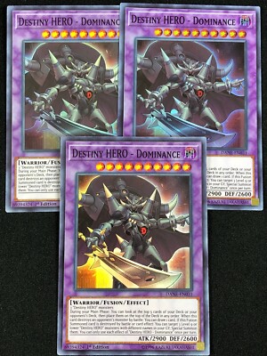 YUGIOH DESTINY HERO DOMINANCE DANE-EN031 1ST SUPER X3 (NM)-image