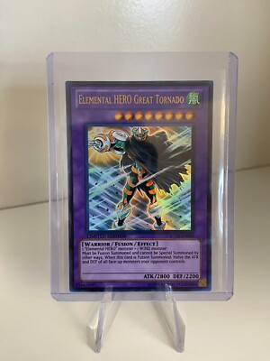 Yu-Gi-Oh! Elemental HERO Great Tornado LC02-EN010 YuGiOh Legendary Collection-image