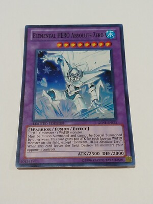 Yu-Gi-Oh! Elemental HERO Absolute Zero GENF-ENSE1 Super Rare NM-image