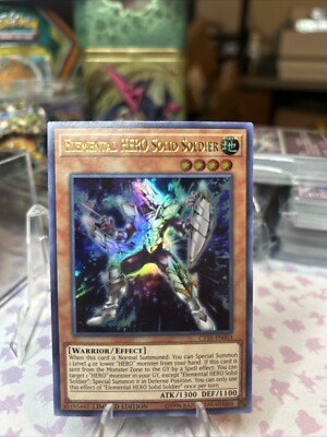 Yugioh Elemental Hero Solid Soldier Ultra Rare CT15 Near Mint-image