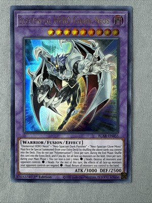 Yugioh Elemental HERO Chaos Neos BLAR-EN055 1st Edition Ultra Rare NM/MINT-image