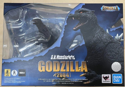 Bandai S.H.Monster Arts Godzilla 2004 Final Wars PVC Figure Japan import-image