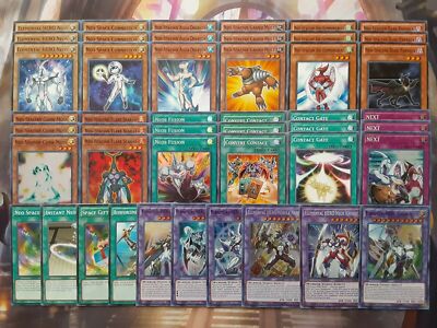 Yugioh Tournament Ready To Play Elemental Hero Neos Deck 46 Cards *Hot* + Bonus!-image