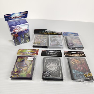 Yu-Gi-Oh! TCG Elemental Hero Card Case + Mixed Card Sleeve Bundle Pack Lot 🦊-image