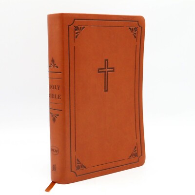 NKJV Study Bible Thomas Nelson Brown Leather 2018 Color Maps Red Letter Gilt-image