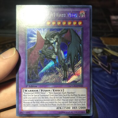 Yugioh Elemental HERO Dark Neos - LCGX-EN059 Secret Rare 1st LP-image