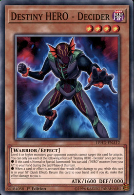 1st Ed Destiny HERO - Decider LEHD-ENA12 Yugioh-image