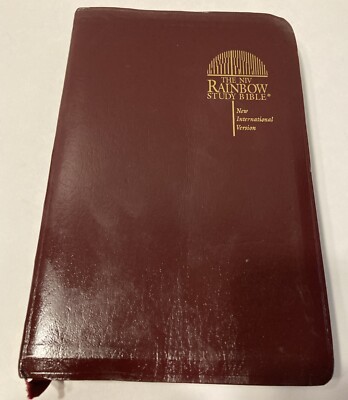 The Rainbow Study Bible King James Version Bold Print Burgundy Imitation Leather-image