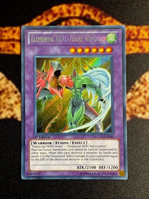YUGIOH• ELEMENTAL HERO FLAME WINGMAN • SECRET RARE • LCGX-EN045 • UNLIMITED • NM-image