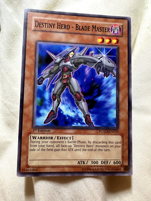 Destiny Hero - Blade Master POTD-EN015 1st Edition Common LP + BONUS-image