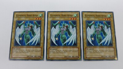 3x  ELEMENTAL HERO AVIAN  TLM-EN001 1ST EDITION COMMON YUGIOH  NM UNPLAYED-image