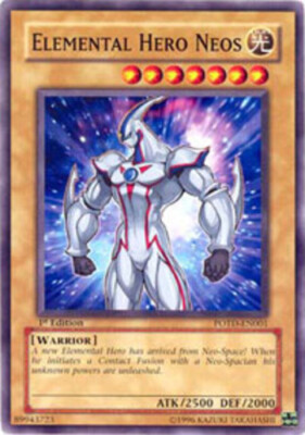 3 x Elemental Hero Neos - POTD-EN001 - Common - Unlimited Edition Near Mint, Eng-image