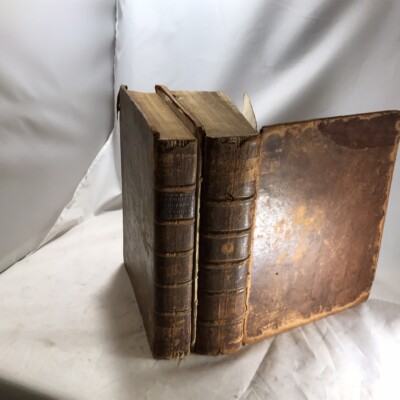 1794 A New System of Modern Geography-Two Volumes-Full Leather -image