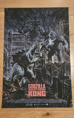 Godzilla Vs Kong   Kilian Eng    Screenprint   Poster    Nt Mondo    Inc UK P&P-image