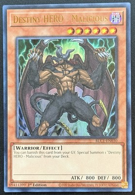 Destiny HERO - Malicious BLC1-EN030 (Gold) Ultra Rare 1st Edition Yu-Gi-Oh!-image