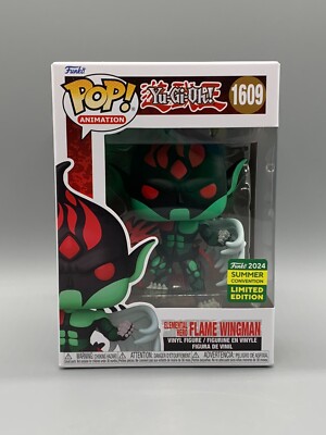 FUNKO POP! #1609 ELEMENTAL HERO FLAME WINGMAN YU-GI-OH! SDCC EXCLUSIVE *IN HAND*-image