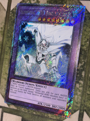 YuGiOh ELEMENTAL HERO ABSOLUTE ZERO Platinum Secret Rare RA03-EN231-image