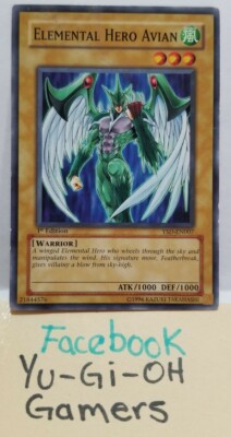 YUGIOH ELEMENTAL HERO AVIAN X3  DIFFERENT  SETS COMMON PLAYED-image