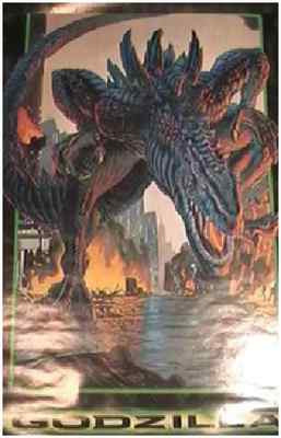 Godzilla Rampage Poster 1998 Toho Co 22.375x34'' Inch NEW -image