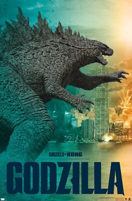 Trends International Godzilla vs. Kong - Godzilla Wall Poster, 22.4L x 14.7W,...-image