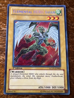 YuGiOh Elemental HERO Avian Secret Rare LCGX-EN002-image