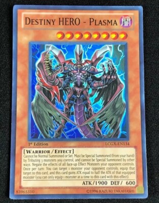 YUGIOH DESTINY HERO PLASMA LCGX-EN134 1ST SUPER (NM)-image