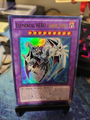 Yugioh Elemental Hero Chaos Neos 1st Edition LCGX-EN065 DY 46-image