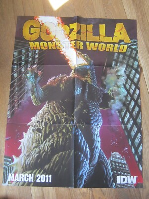 Promo Poster Godzilla: Kingdom of Monsters #1 IDW 2011 Phil Hester art    ZP04-image