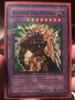 YUGIOH MF02-EN002 ELEMENTAL HERO WILDEDGE Mattel Action Figure Promos LP-image
