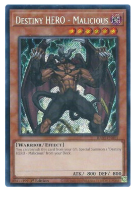 Destiny HERO - Malicious - RA03-EN001 - Secret Rare-image