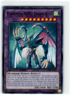 2020 Yu-Gi-Oh! Speed Duel Elemental Hero Storm Neos Common SGX4-ENA25 Moderately-image