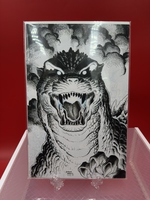 Godzilla Monsterpiece Theatre #1 Art Adams Lt 500 NYCC EXCLUSIVE SKETCH B & W-image