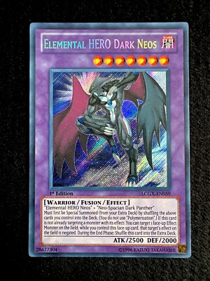 🔥 YUGIOH • ELEMENTAL HERO DARK NEOS • SECRET RARE • LCGX-EN059 • NEAR MINT 🔥-image