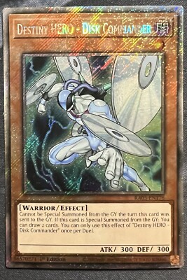 Destiny HERO - Disk Commander (Platinum Secret Rare) RA03-EN176 Quarter Century-image