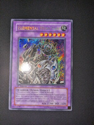 Yugioh! Elemental Hero Gaia ANPR-EN099 Secret Rare 1st Edition LP-image