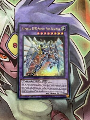 POTE-EN041 Elemental Hero Shining Neos Wingman Ultra 1st Edition NM Yugioh Card-image