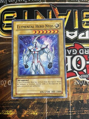 DP03-EN001 Elemental Hero Neos Common 1st Edition Mint YuGiOh Card-image