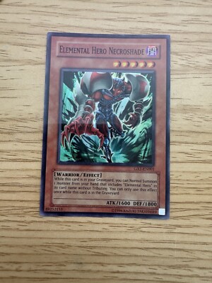 Elemental Hero Necroshade - GX1-EN001 - Super Rare Yugioh Card-image