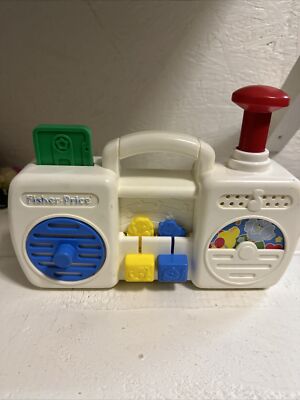 Fisher Price Musical Movement Radio Boombox Vintage 1991 SOUND WORKS-image