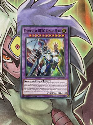 SAST-EN036 Elemental Hero Cosmo Neos Super Rare 1st Edition NM Yugioh Card-image