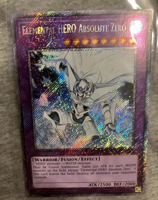 Elemental HERO Absolute Zero Platinum Secret Rare RA03-EN231 Yugioh-image