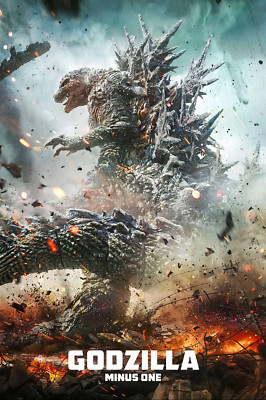 Godzilla Minus One Movie Poster 11 x 17 or 24 x 36-image