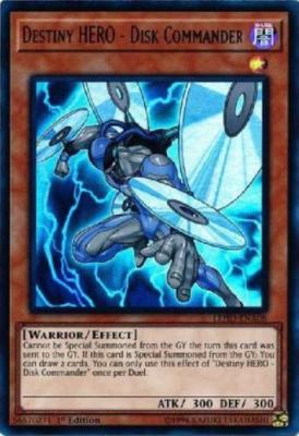 ( DESTINY HERO - DISK COMMANDER ) - Ultra - LEHD-ENA08 - 1st - NM - Yu-Gi-Oh -image