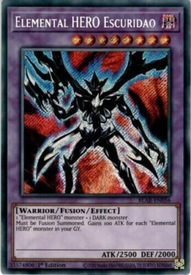 Elemental Hero Escuridao - BLAR-EN056  - Secret Rare - 1st Edition Yugioh-image