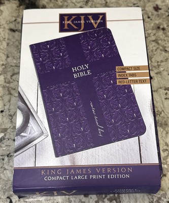 KJV Holy Bible Compact Amethyst by Not Available (2022, Imitation Leather)-image