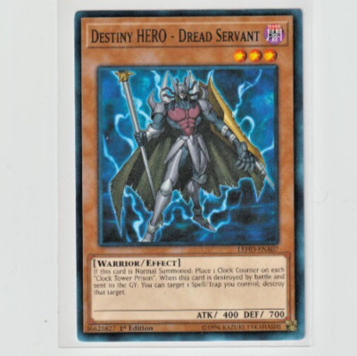 Destiny Hero Dread Servant  Common Yugioh Lightly Played Unlimited-image