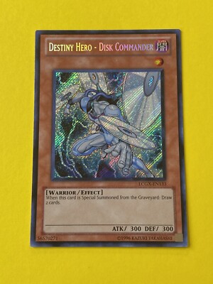 Destiny Hero - Disk Commander - LCGX-EN133 Secret Rare 1st ed Yugioh 🔥MINT🔥-image
