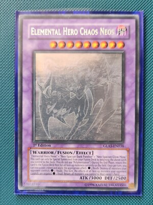Elemental Hero Chaos Neos (Ghost) 1st Ed - LP - GLAS-EN036 YuGiOh-image